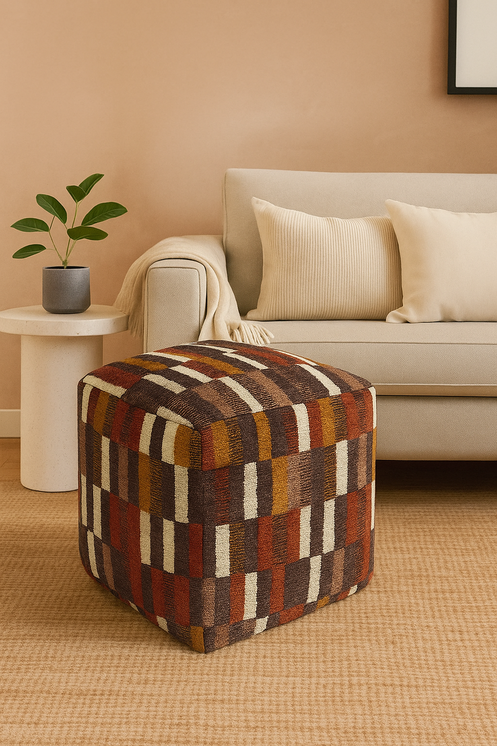 Lavras collectie Poef vierkant