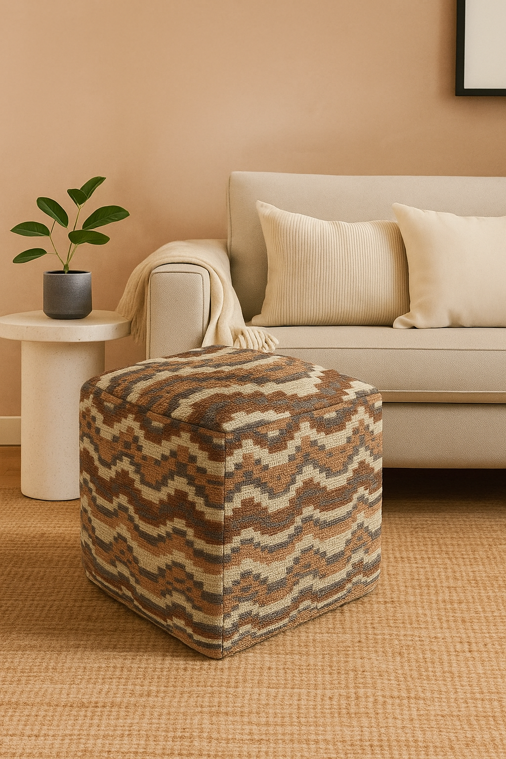 Lavras collectie Poef vierkant